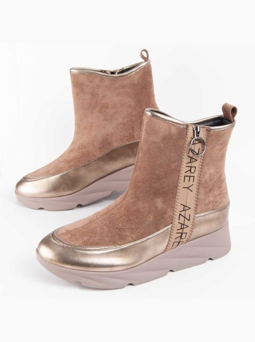 Botte à Pointe Matière Synthétique Et Textile Montevita - Kiabi