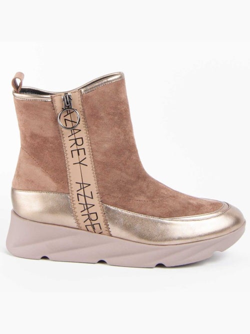 Botte à Pointe Matière Synthétique Et Textile Montevita - Kiabi