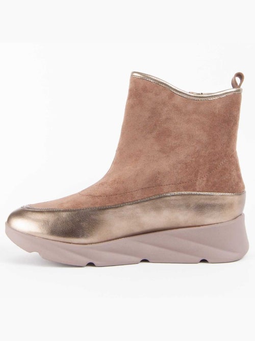 Botte à Pointe Matière Synthétique Et Textile Montevita - Kiabi