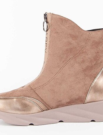 Botte à Pointe Matière Synthétique Et Textile Montevita