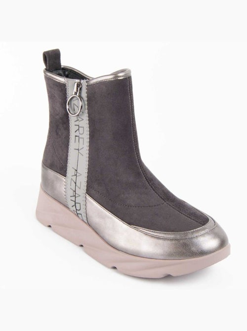 Botte à Pointe Matière Synthétique Et Textile Montevita - Kiabi