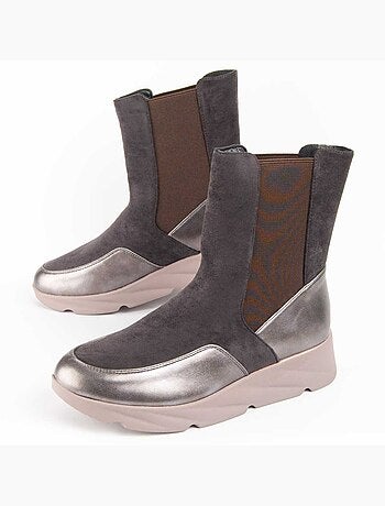 Botte à Pointe Matière Synthétique Et Textile Montevita