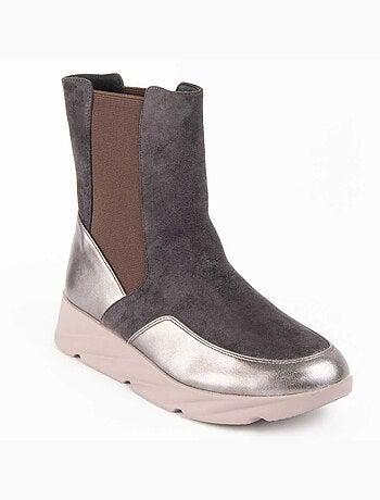 Botte à Pointe Matière Synthétique Et Textile Montevita