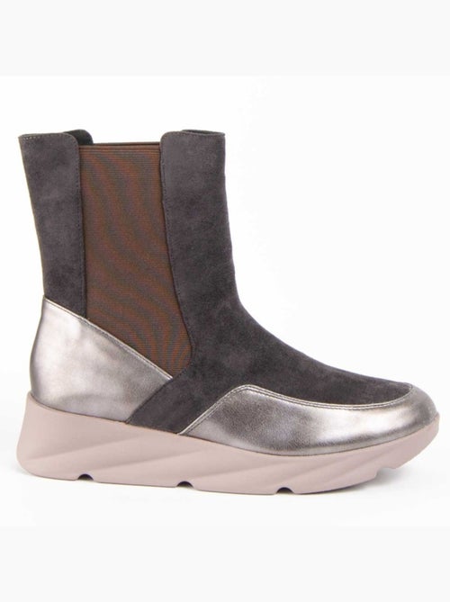 Botte à Pointe Matière Synthétique Et Textile Montevita - Kiabi