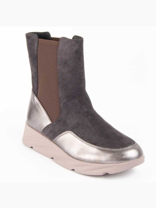 Botte à Pointe Matière Synthétique Et Textile Montevita - Kiabi