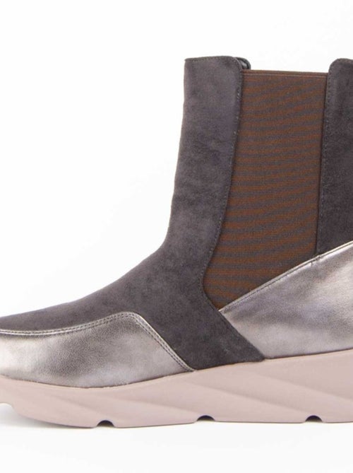 Botte à Pointe Matière Synthétique Et Textile Montevita - Kiabi