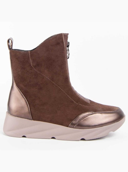 Botte à Pointe Matière Synthétique Et Textile Montevita - Kiabi