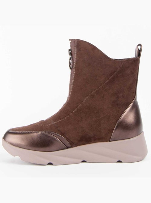 Botte à Pointe Matière Synthétique Et Textile Montevita - Kiabi