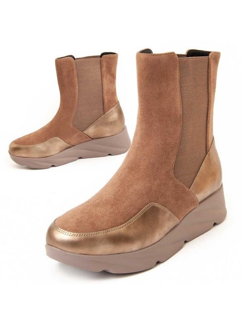 Botte à Pointe Matière Synthétique Et Textile Montevita - Kiabi