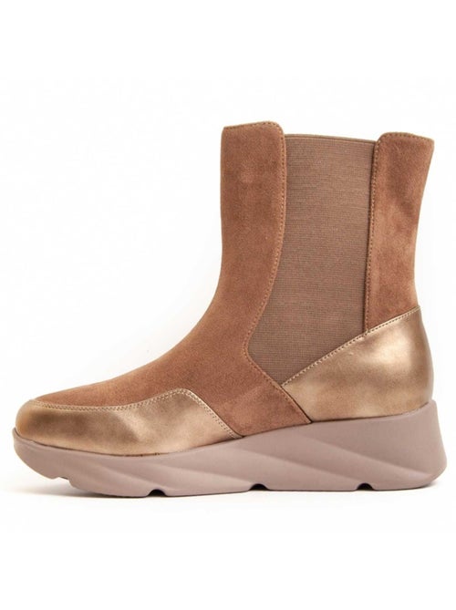 Botte à Pointe Matière Synthétique Et Textile Montevita - Kiabi