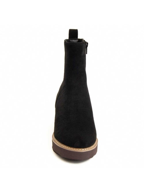 Botte à Pointe Matière Synthétique Et Textile Montevita - Kiabi