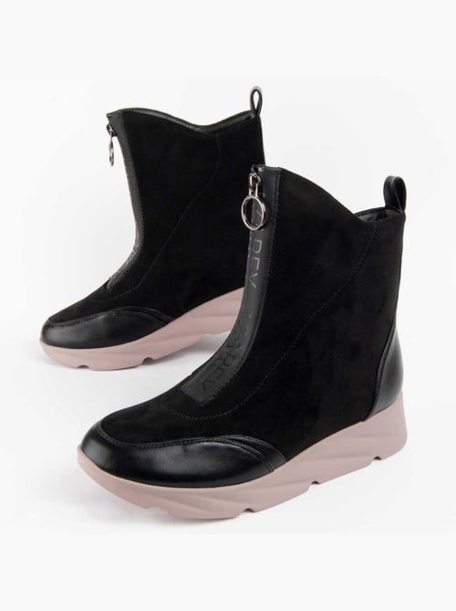 Botte à Pointe Matière Synthétique Et Textile Montevita - Kiabi
