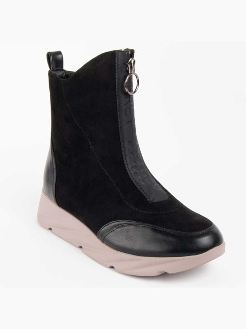 Botte à Pointe Matière Synthétique Et Textile Montevita - Kiabi