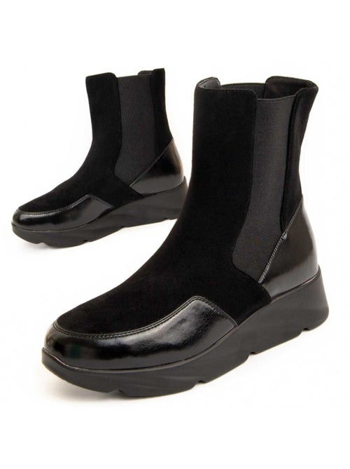 Botte à Pointe Matière Synthétique Et Textile Montevita - Kiabi