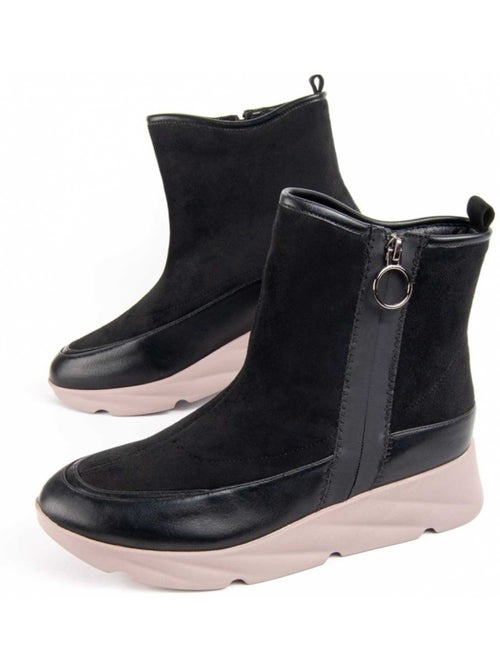 Botte à Pointe Matière Synthétique Et Textile Montevita - Kiabi