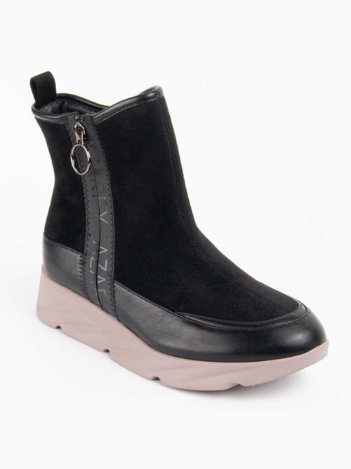 Botte à Pointe Matière Synthétique Et Textile Montevita - Kiabi