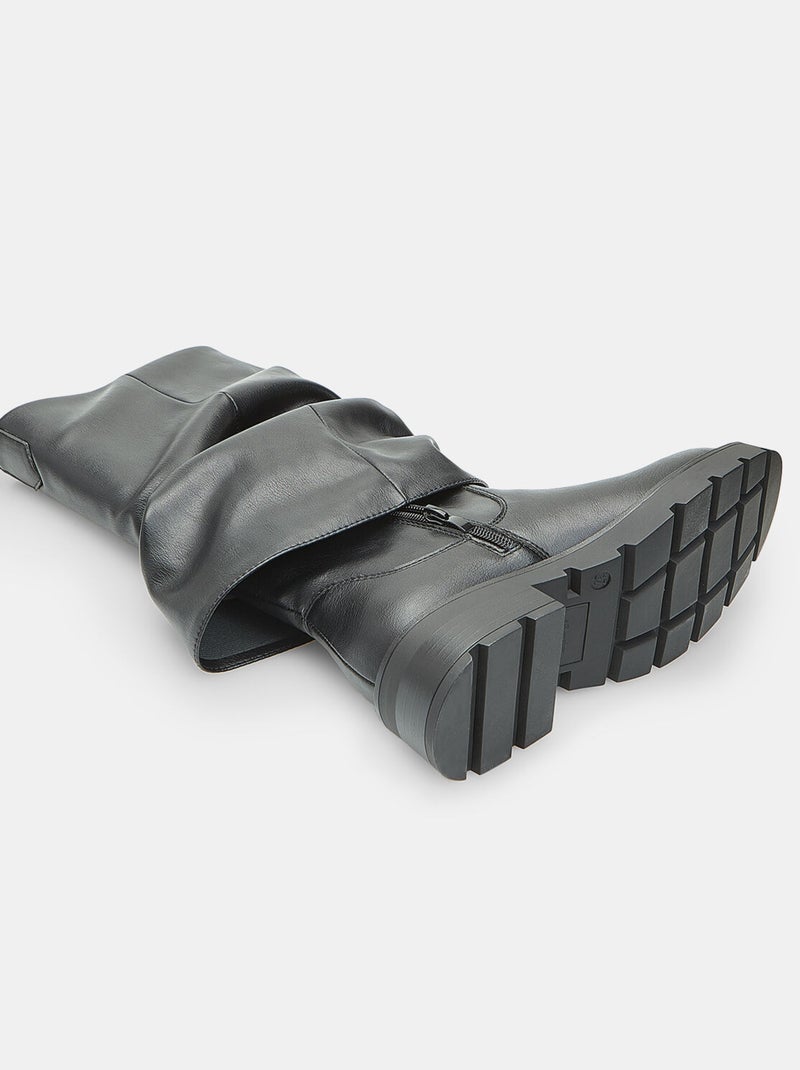 Botte à revers Bata Noir - Kiabi