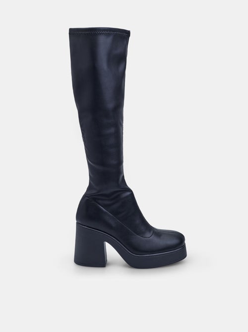 Botte à talon bloc bata - Kiabi Botte à talon bloc bata - Kiabi