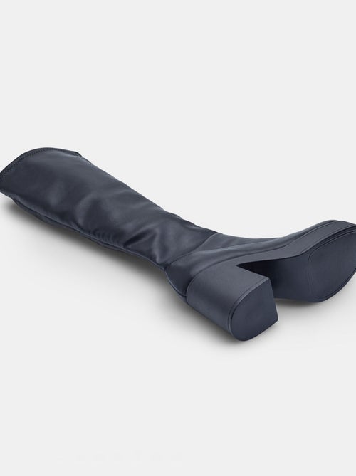 Botte à talon bloc bata - Kiabi Botte à talon bloc bata - Kiabi
