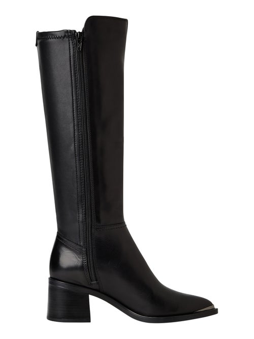 Botte A Talon Cuir Tamaris - Kiabi