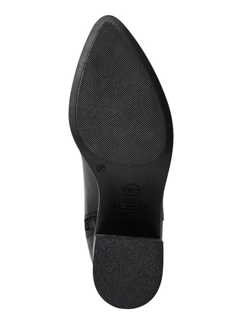 Botte A Talon Cuir Tamaris - Kiabi