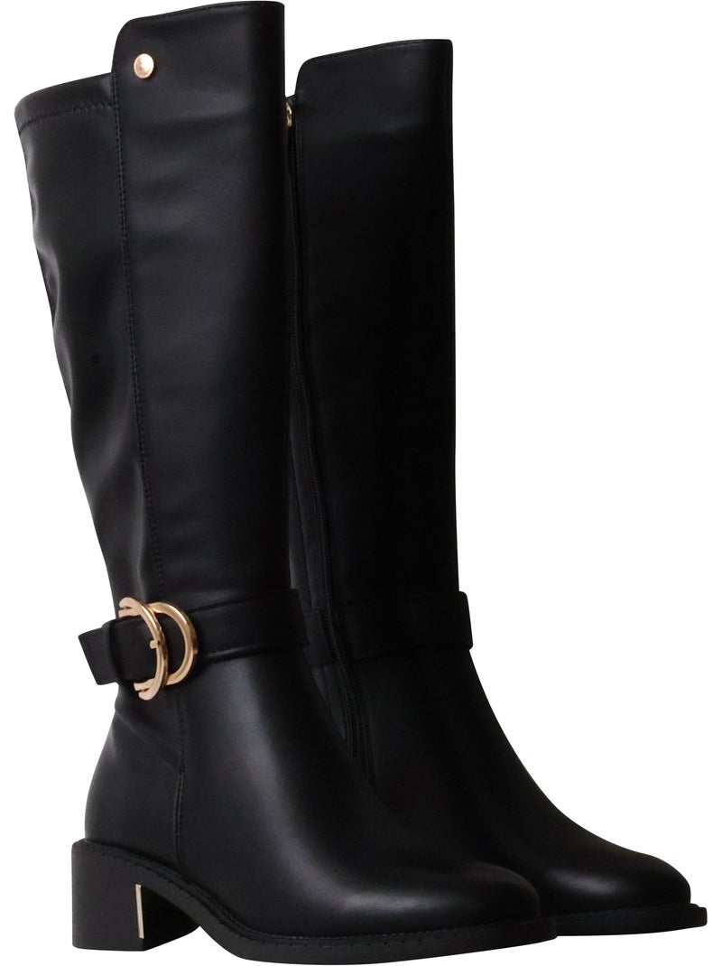 Botte à talon xti Noir - Kiabi