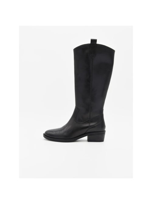 Botte à Talons Cuir Naturel Purapiel - Kiabi