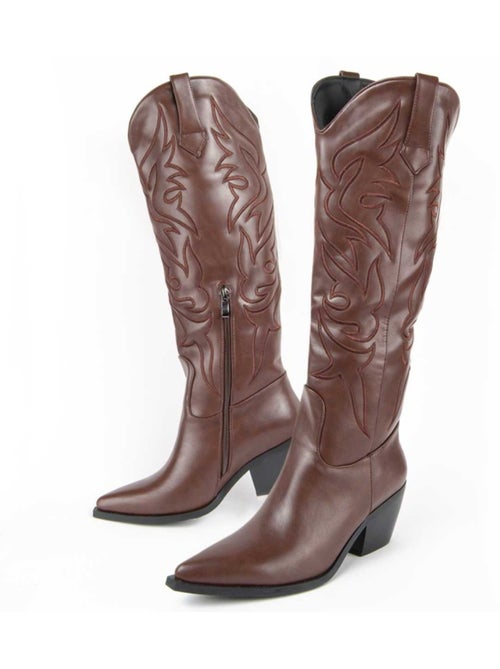 Botte à Talons Matériau Synthétique Montevita - Kiabi
