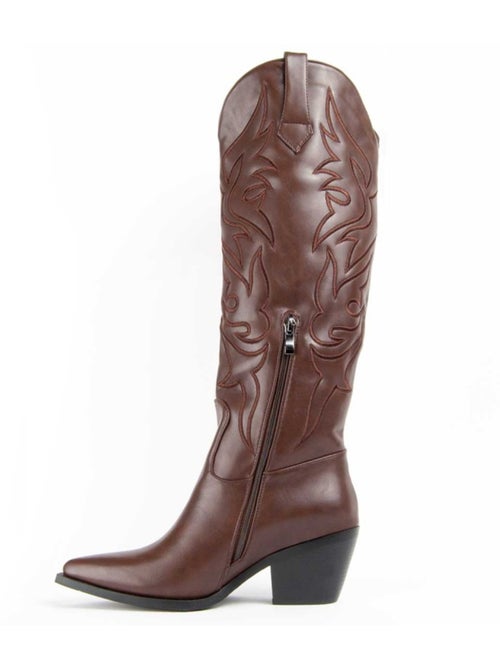 Botte à Talons Matériau Synthétique Montevita - Kiabi