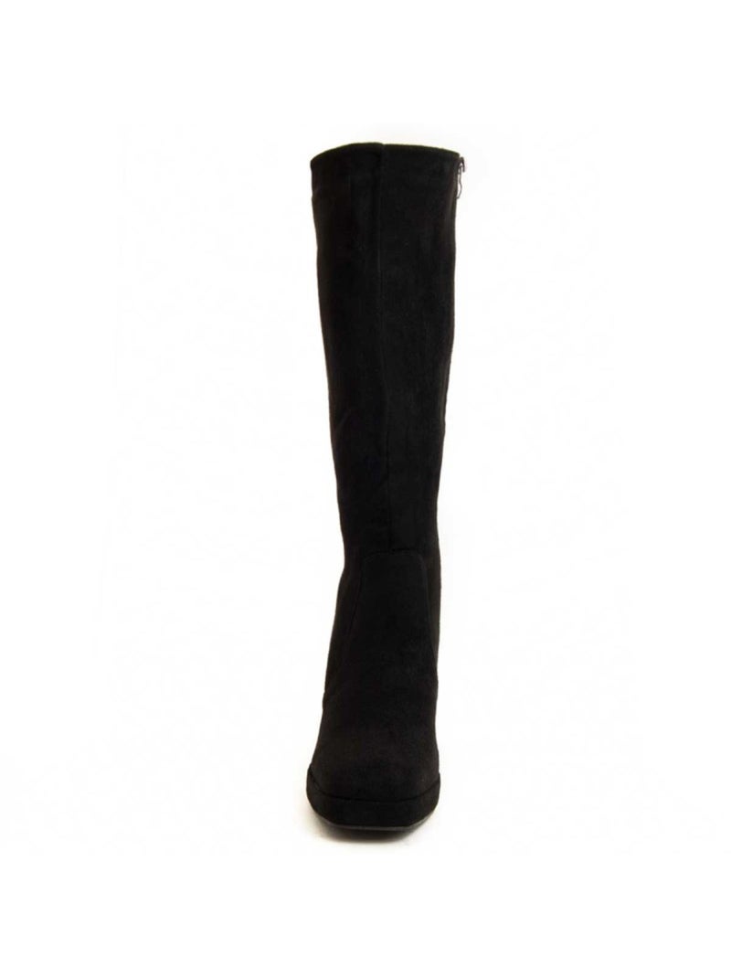 Botte à Talons Matériau Synthétique Montevita Noir - Kiabi