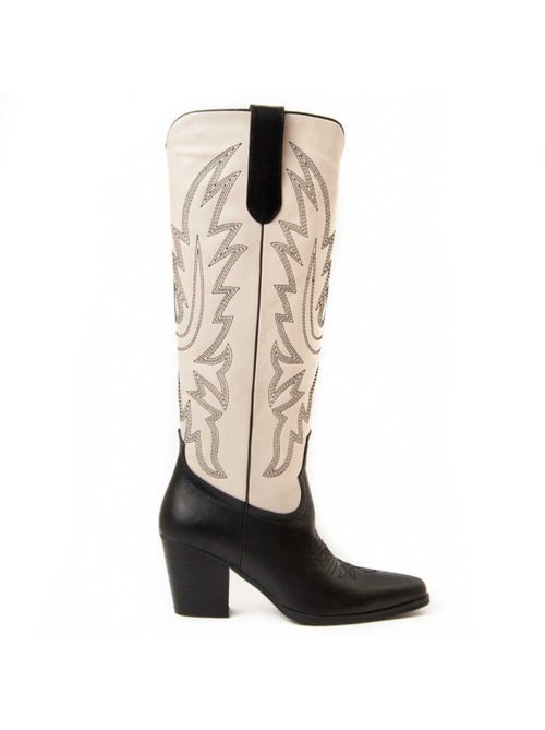 Botte à Talons Matière Synthétique Et Textile Montevita - Kiabi
