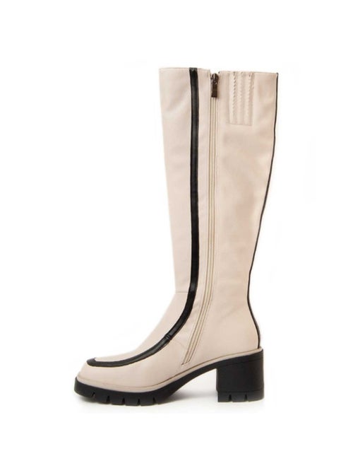 Botte à Talons Matière Synthétique Et Textile Montevita - Kiabi