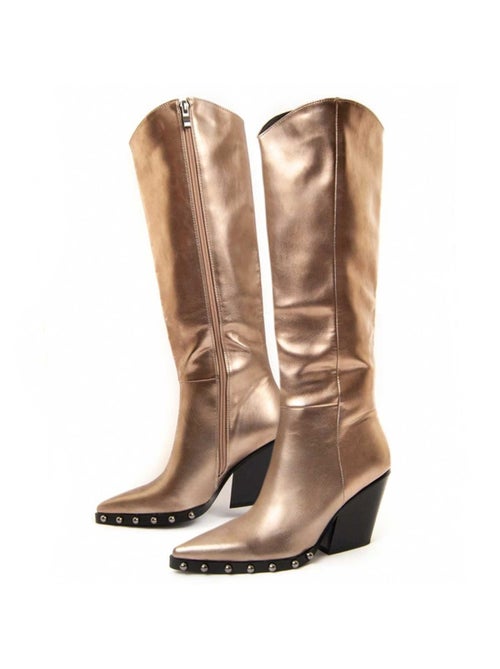 Botte à Talons Matière Synthétique Et Textile Montevita - Kiabi