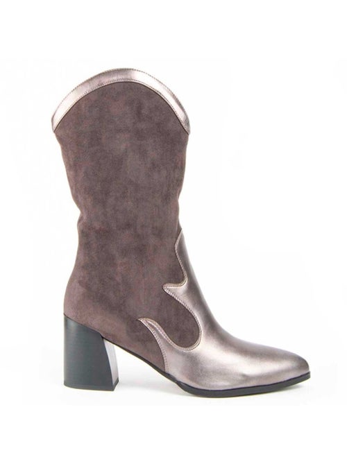 Botte à Talons Matière Synthétique Et Textile Montevita - Kiabi