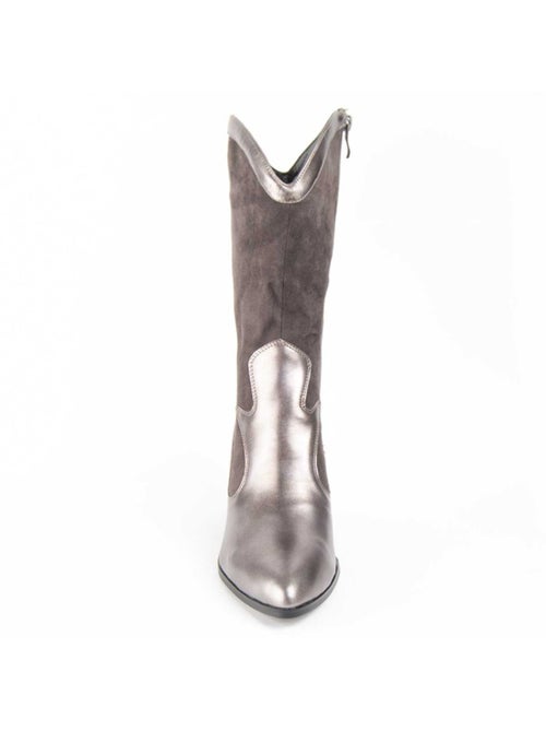 Botte à Talons Matière Synthétique Et Textile Montevita - Kiabi