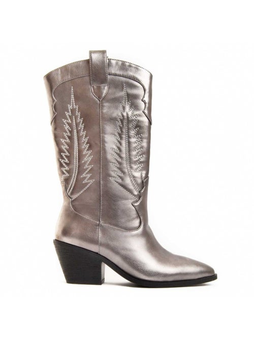 Botte à Talons Matière Synthétique Et Textile Montevita - Kiabi