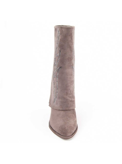 Botte à Talons Matière Synthétique Et Textile Montevita - Kiabi