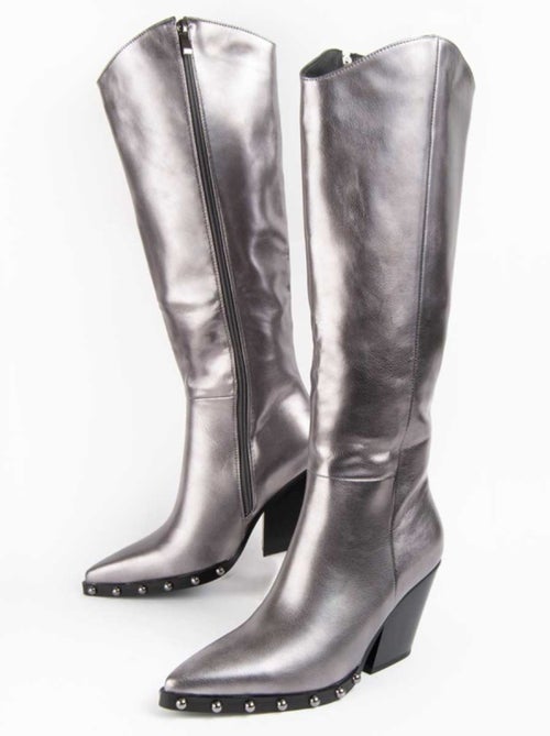 Botte à Talons Matière Synthétique Et Textile Montevita - Kiabi