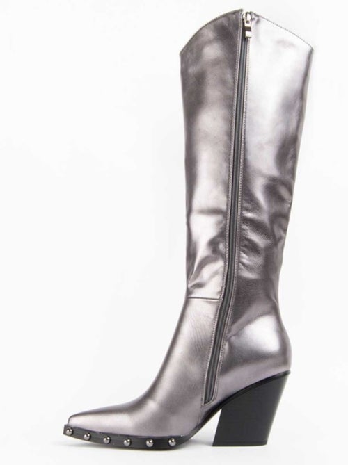 Botte à Talons Matière Synthétique Et Textile Montevita - Kiabi