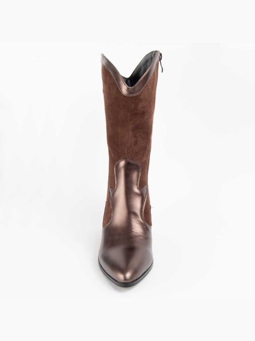 Botte à Talons Matière Synthétique Et Textile Montevita - Kiabi