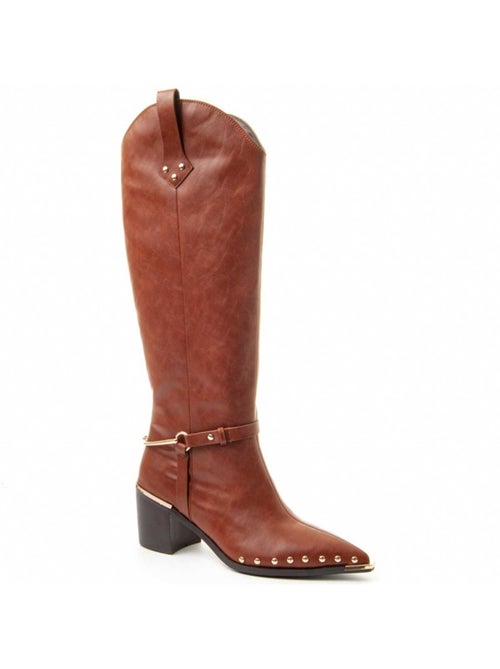 Botte à Talons Matière Synthétique Et Textile Montevita - Kiabi Botte à Talons Matière Synthétique Et Textile Montevita - Kiabi