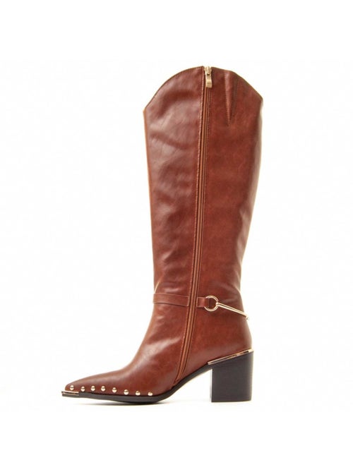 Botte à Talons Matière Synthétique Et Textile Montevita - Kiabi Botte à Talons Matière Synthétique Et Textile Montevita - Kiabi