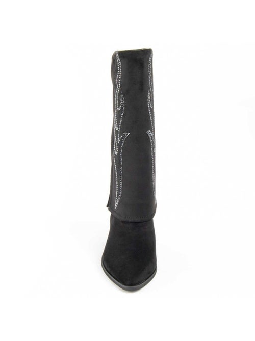 Botte à Talons Matière Synthétique Et Textile Montevita - Kiabi