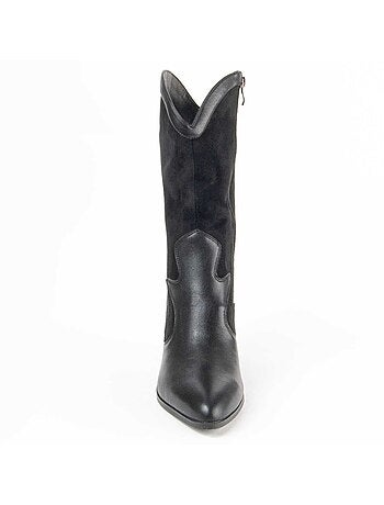 Botte à Talons Matière Synthétique Et Textile Montevita