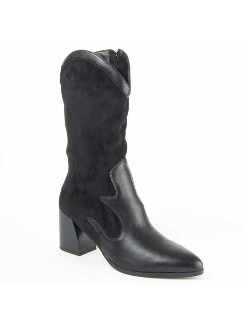Botte à Talons Matière Synthétique Et Textile Montevita - Kiabi