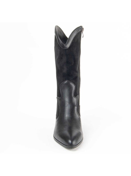 Botte à Talons Matière Synthétique Et Textile Montevita - Kiabi