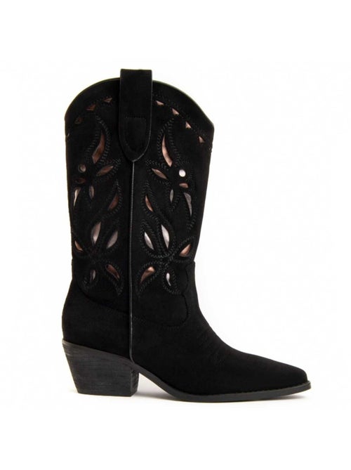 Botte à Talons Matière Synthétique Et Textile Montevita - Kiabi