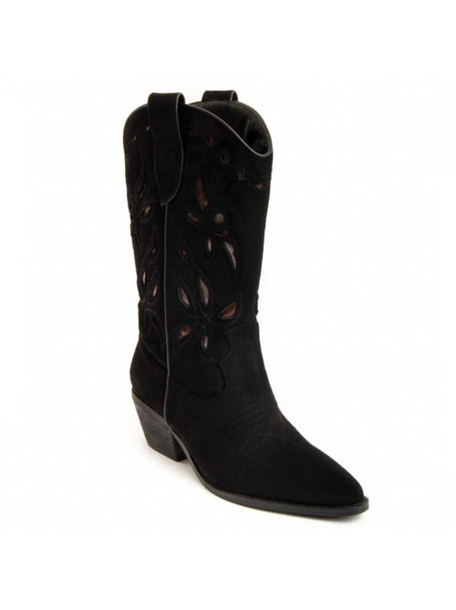 Botte à Talons Matière Synthétique Et Textile Montevita - Kiabi