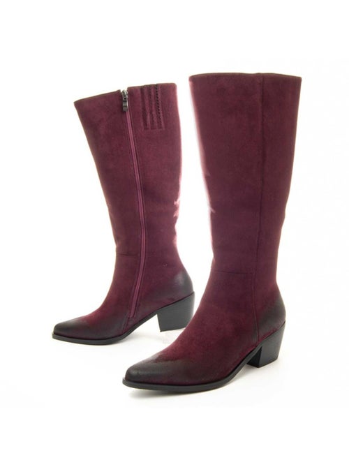 Botte à Talons Matière Synthétique Et Textile Montevita - Kiabi