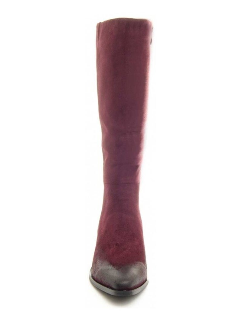 Botte à Talons Matière Synthétique Et Textile Montevita Rouge - Kiabi